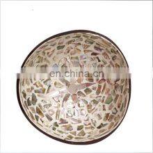 Best Seller Coconut Bowl Brown Mother of Pearl From 100% Natural Salad Bowls Made in Vietnam Manufacturer thumbnail-3