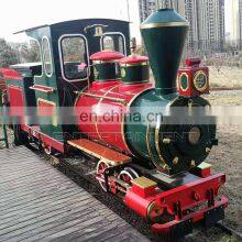 Professional Hot Sale Children Vintage Track Ride Mini Steam Track Train for Tourists for Sale thumbnail-2