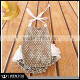 Wholesale Black Polka Dot Baby Bubble Romper thumbnail-4