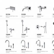 Highly Adjustable Flexible Matches Various Decoration Styles Comfortable Water Experience‌ Durable Material Suite Mixer Series thumbnail-5