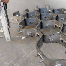 Factory Direct 30-40mm Thick Cyclones Hexmesh 2mm Strips 50mm Hex Hole Stainless Steel Wire Welded Mesh for Refractory Lining thumbnail-5