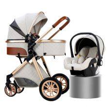 High Quality 3-in-1 Travel System Baby Stroller Two-way Push Chair With Carrycot For Sitting And Lying - Buy Luxury Removable Carry Cot Pram Oxford thumbnail-4