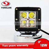 12W Square DC9-31V Led Work Light