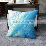 Faux Linen Digital Print Pillow Sea Pillow thumbnail-3