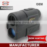 Waterproof 6X24 600Meters Black color Bow-hunting laser range finder
