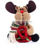 Xmas Retro Santa's Present Gift Bag Pouch /Stuffed Reindeer Bag for Christmas Gifts thumbnail-1