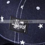 Hot Popular Star Printed Applique Sewed Man Women Flat Snapback Custom thumbnail-4