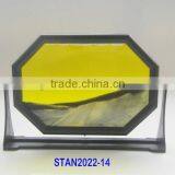With Stand,yellow Octagonal Moving Sand Art Pictures thumbnail-1