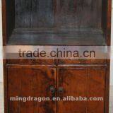 Chinese Antique Furniture Pine Wood Three Drawer Two Door Cabinet thumbnail-1