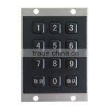 Custom or in Stock 12 Keys Usb Metal Material Kiosk Numeric Keypad With Brushed or Anodized Process thumbnail-1