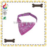 High quality pink leather triangular bandage collar