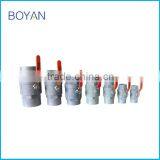 China Factory Stainless Stell Handle PVC UPVC 2pc Two Pieces Ball Valve thumbnail-4