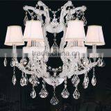 Decorative Suspend Maria Theresa Lead Crystal Lighting Chandeliers Modern White Hanging Pendant Light CZ6017/6 thumbnail-1
