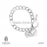Fashion 925 Sterling Silver Bracelet - 32969 , Wholesale Silver Jewellery, Silver Jewellery Manufacturer, CZ Cubic Zircon AAA