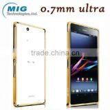 China Supplier Love Mei 0.7mm Aluminum Bumper Mobile Phone Cover for Sony XL39H