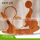 Bamboo Material Round Wine Rack thumbnail-2