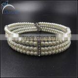 4raw pearl fashion women necklace jewelry