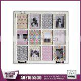 Vintage Wooden Photo Frame With Metal Handle