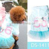 Sweet Spring Soft Plush Dog Coats Hooded Clothes ,red&blue thumbnail-1