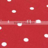 White Dot on Red Plain Pattern Polyester Spandex Ripstop Fabric thumbnail-3