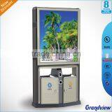 Commercial Display Outdoor Free Standing Public Advertisign Ash-bin thumbnail-1