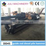 Manufacturer JULI brand New condition DD45 guide rod type diesel pile hammer attached leader in Philippines & Indonesia