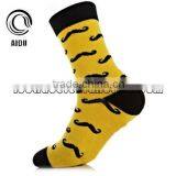 High Quality Cute Black Beard Custom Happy Fashion Socks