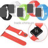 Silicone Sport Edition Soft Watch Band Straps Wrist Strap With Connector Adatptor Adjustment Length For Apple Watch Iwatch thumbnail-1