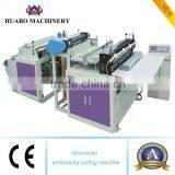 Hot Full Automatic High Speed Convenient Nonwoven Fabric Bag Embossing Cutting Machine China