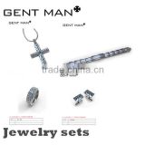Fahionable Stainless Steel Men's Wholesale Jewelry Chain Set