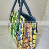 Wholesale African Ankara Wax Print Fabric Women Handbags African Model All Kinds of Handbags Leather Purse thumbnail-5