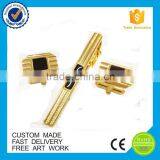 Custom Design Gold Plate Laser Logo Tie Clip thumbnail-3