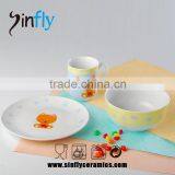 Hot Selling Decal Children Ceramic Porcelain Dinner Set thumbnail-2