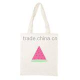 100% Recycled Handled Style Canvas Shopping Bag With no Gusset thumbnail-1