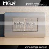 LED 2 Gang Electric Modular Switch / Modular Switches / Types of Electrical Switches