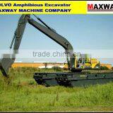 3 Chain Pontoon Undercarriage of Amphibia Excavator for Sale , Suitable to 20 to 23Ton Class Excavator , Model: MAX200PU thumbnail-2