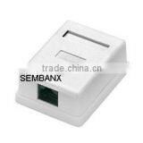 CAT5E UTP 1 Port Surface Mount Box