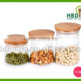 Glass Storage Container/Jar/Canister with bamboo lid