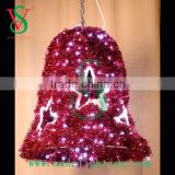 new LED garland hanging bell 3D motif light Christmas ornament