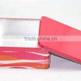 Antique Big Square Tin Boxes Packaging , Metal Storage Cake Tin Recyclable thumbnail-3