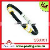 Men Style Bracelet Stainless Steel Jewelry Spain Silicone Bracelet thumbnail-1