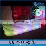 2016 Newly Popular Sale Bar Furniture Wave Grain Led Night Club Bar Led Display Counter