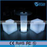 Illuminated 3d Cube Seat,led Colorful Light up Restaurant Bar Stool