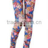Bule Cute Woman Pictures Printed Sexy Leggings