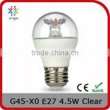 G50 DIMMABLE 350LM 4.5W 40WE E26 SPHERICAL CRYSTAL LIGHT BULB WITH UL STANDARD thumbnail-1