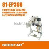 Keestar 81-EP360 Cylinder Bed Double Needle Pattern Shoe Sewing Machine thumbnail-1