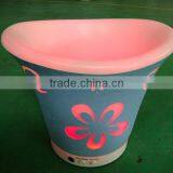 Manufacturer L36.5*W32.5*H27CM Leather Figure PE Ice Bucket Stand Lighted With Remote Control 16 Mix Changeable Colors thumbnail-5