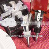 Bride and Groom Wine Bottle Stoppers for Wedding thumbnail-1