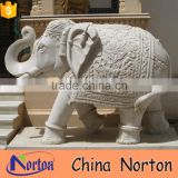indian traditional life size marble elephant statue NTBM-A009X