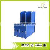 Hot Sale 2-Compartment Wooden Magazine and Literature File thumbnail-2